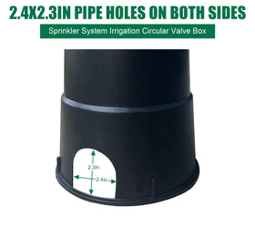 Natotela valve box with back reinforcing rib for added strength