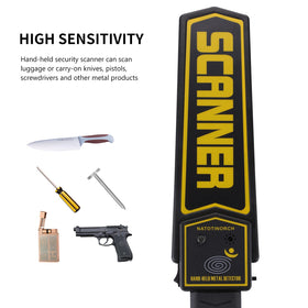 Natotinorch wand powered by a 9V battery with external charging port