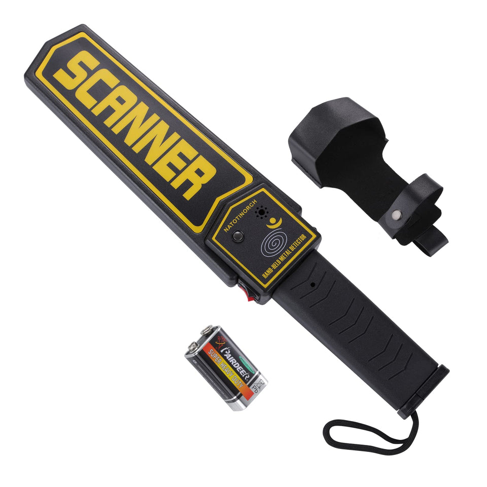 Natotinorch handheld metal detector wand front view for rapid security screening