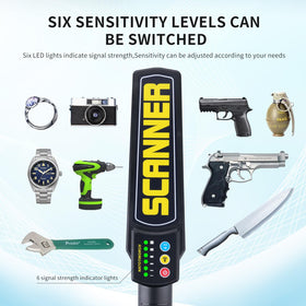 Natotinorch security wand offers sound and vibration alarm modes for varied settings