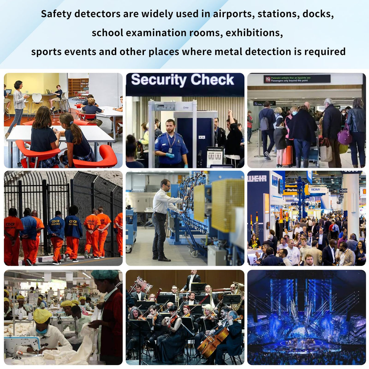 Natotinorch metal detector wand suitable for airports, museums, and exhibitions