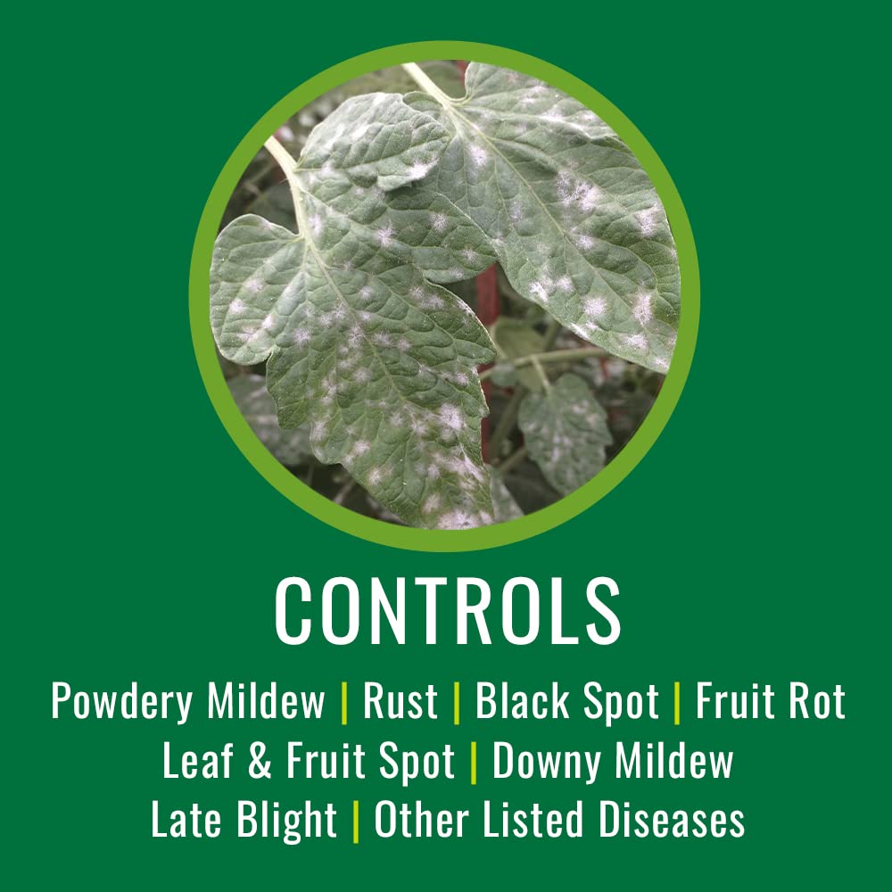 NATRIA copper fungicide spray protects vegetables, fruits, and ornamentals.