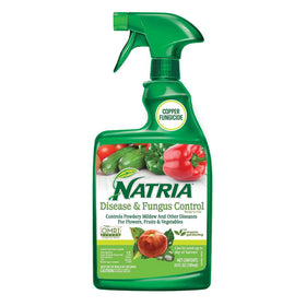 NATRIA Disease & Fungus Control bottle ready-to-use for indoor and outdoor plants.