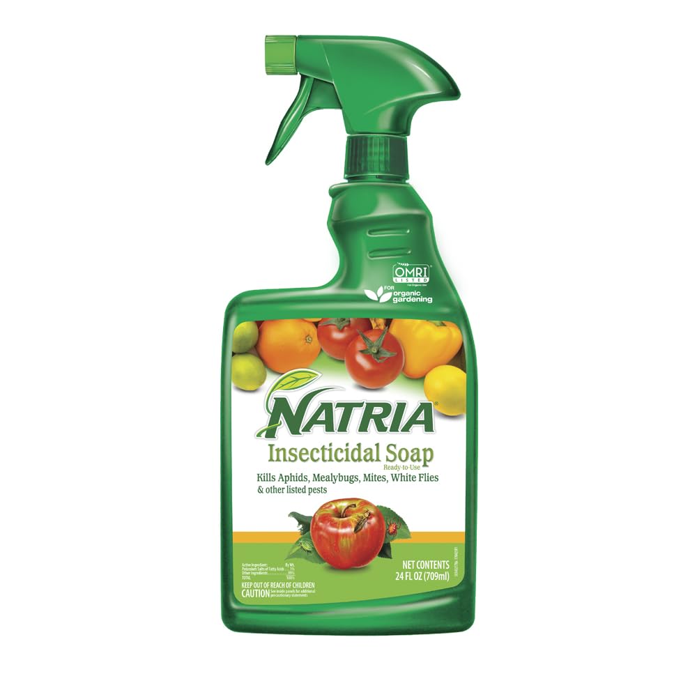 Natria insecticidal soap bottle ready-to-use for convenient garden pest control.