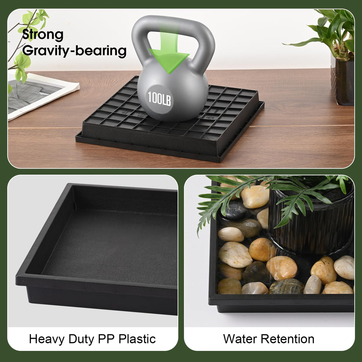 NATSUKY sleek square saucer blends with modern interiors.