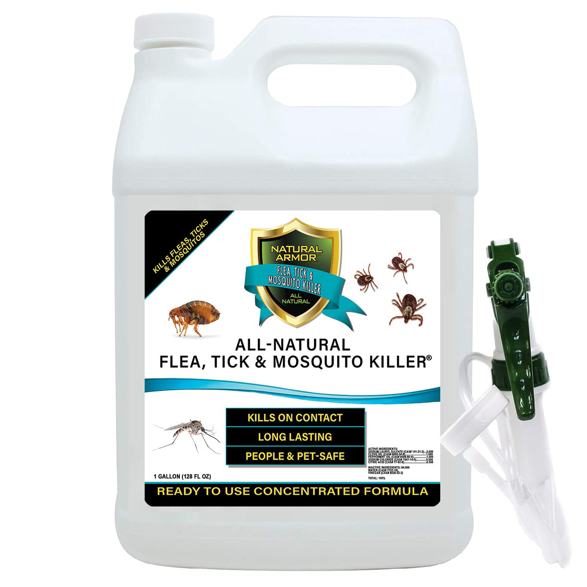 Natural Armor all-natural pest killer bottle pour ideal for fast home protection