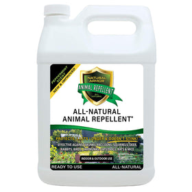 Natural Armor Animal and Rodent Repellent Spray bottle deters pests outdoors