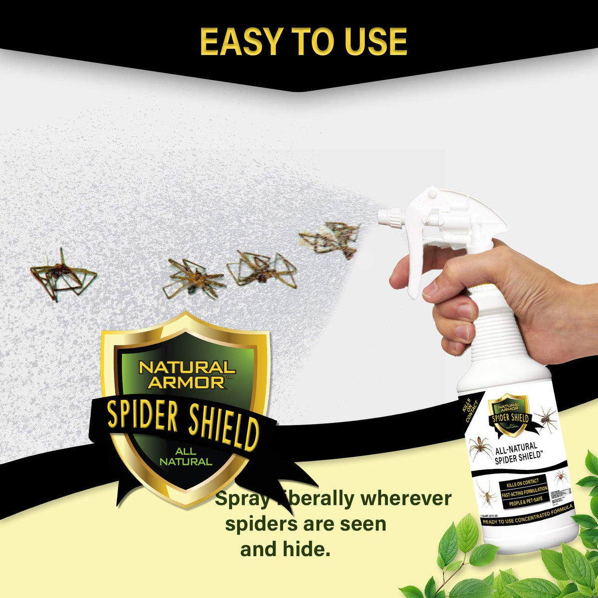 Natural Armor graphic shows 1,000 square feet coverage.