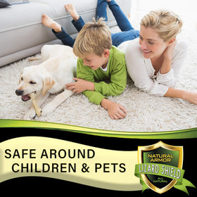 Bottle of Natural Armor peppermint spray shown indoors for pet-friendly protection
