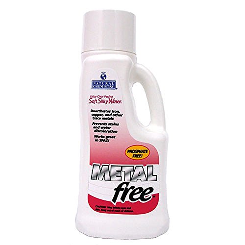 Natural Chemistry Metal Free 1L bottle demonstrating crystal-clear water appearance