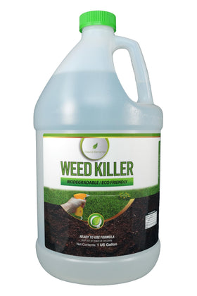 Natural Elements Weed Killer bottle front showing ready-to-use formula for home use