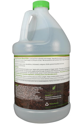 Flower bed with Natural Elements Weed Killer for targeted weed control