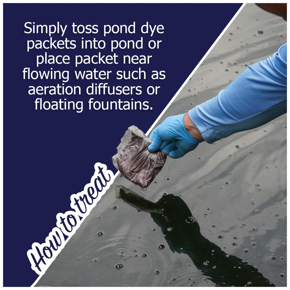Natural Waterscapes blue shade spreads across pond surface for vibrant tint