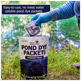 Natural Waterscapes dye offers UV protection for pond water