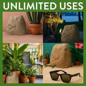 Naturalings rock cover for conduits and small junction boxes.