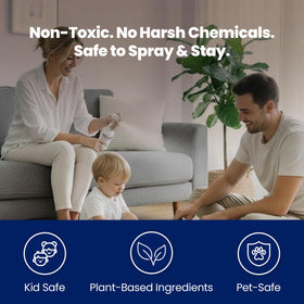 Naturasil spray on furniture and bedding to reduce mites
