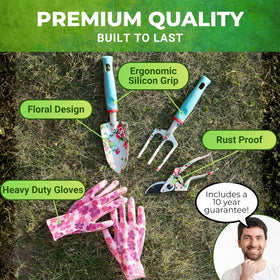 Nature Anywhere floral-design garden kit adds style to outdoor spaces.