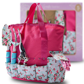 Nature Anywhere garden tools for women kit in use for planting and pruning in a sunny garden.
