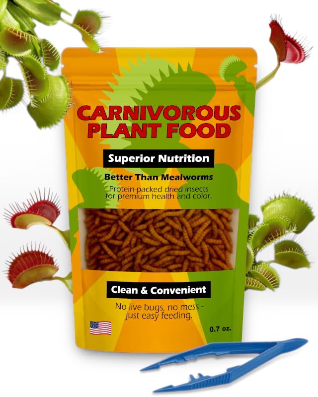 Nature Gift Store Venus Flytrap dried larvae bags for clean feeding.
