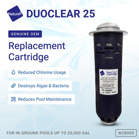 Nature2 DuoClear 25 replacement cartridge installation for clearer water with fewer chemicals.