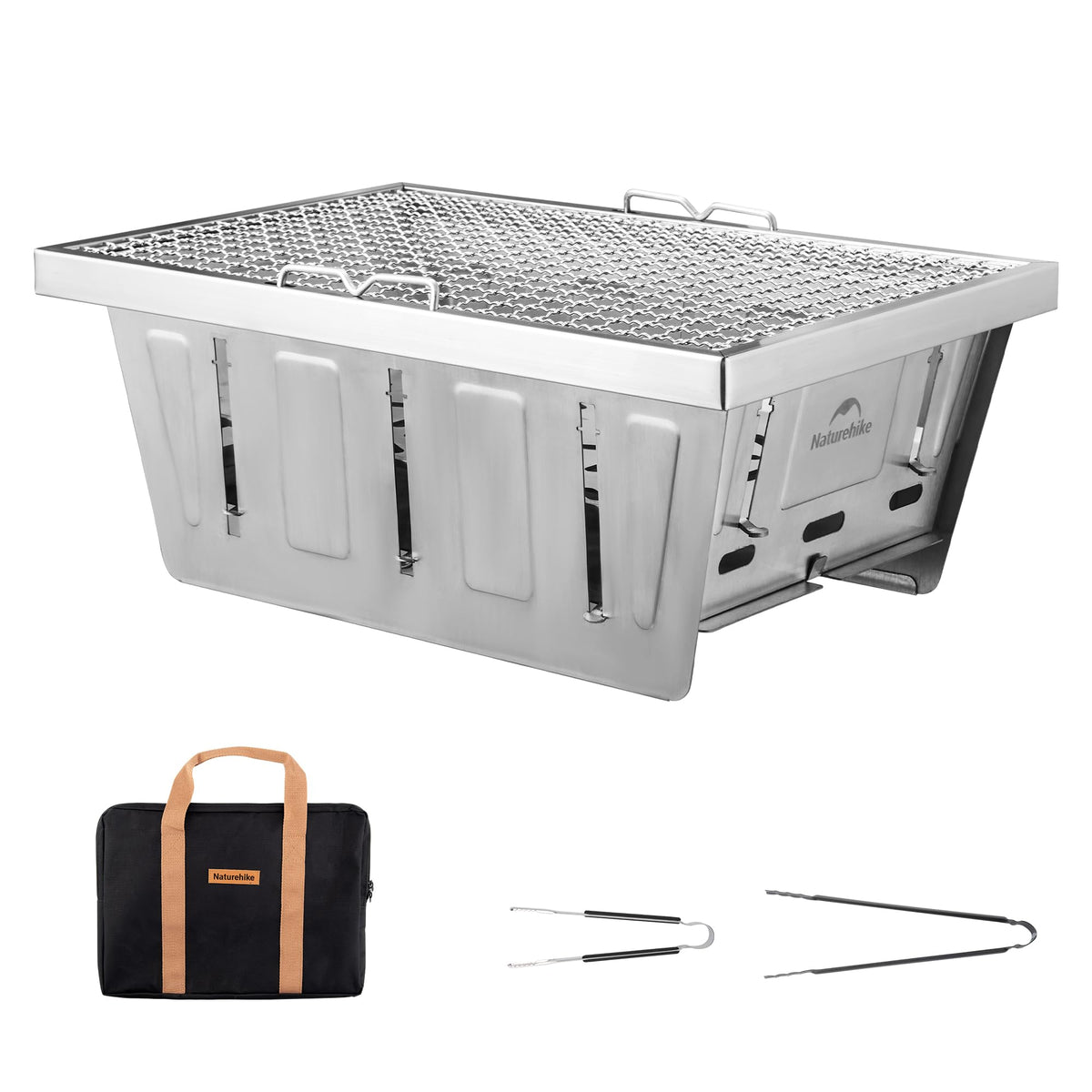 Naturehike IGT table compatible camping grill setup for quick outdoor meals