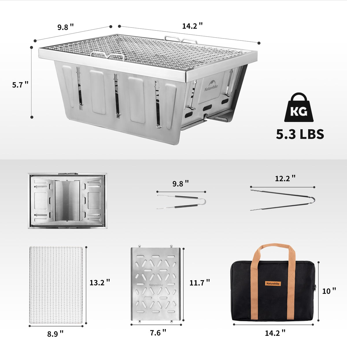 Naturehike lightweight design makes outdoor meals easy on the go