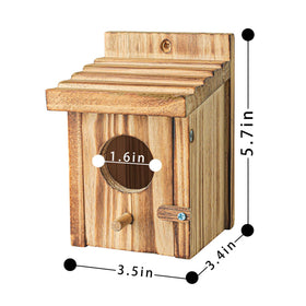 NATUREYLWL nesting box perch design aids feeding and chick protection.
