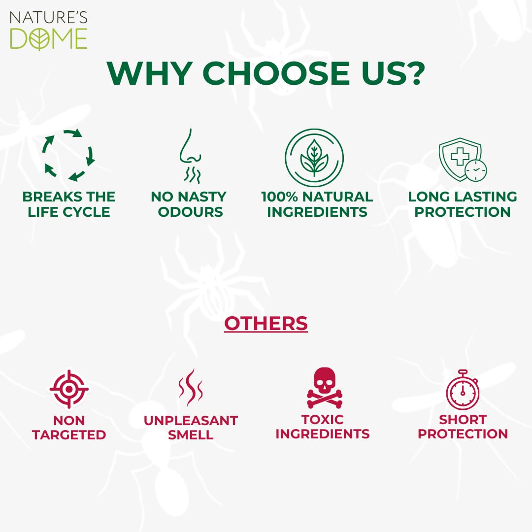 Nature's Dome application on indoor baseboards protects living spaces.