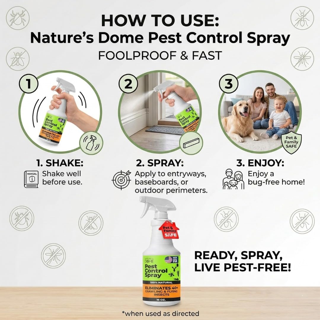 Nature's Dome label close-up showing safe, lab-tested formula for families.