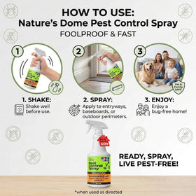 Nature's Dome label close-up showing safe, lab-tested formula for families.