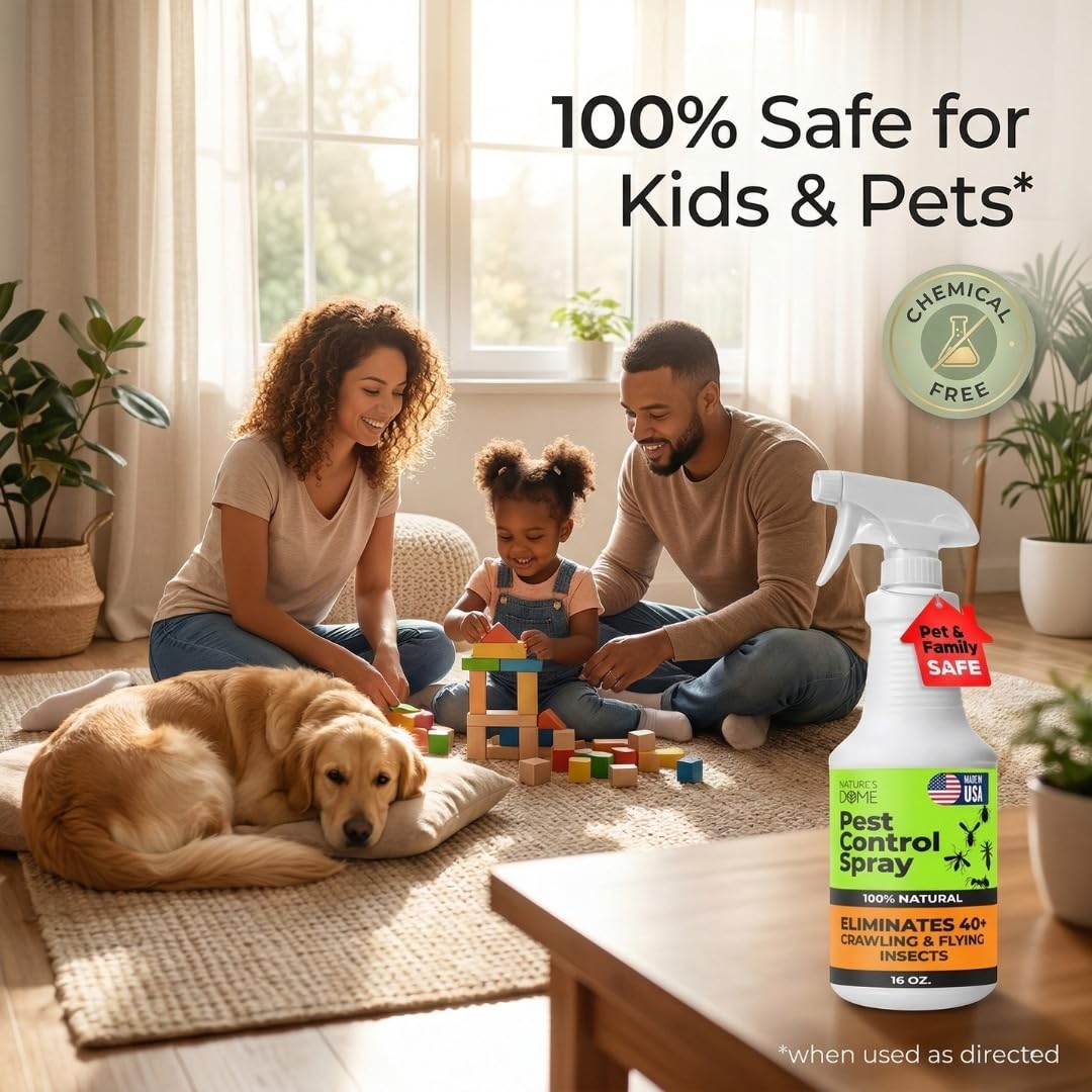 Nature's Dome outdoor patio spray for yard-friendly pest control.