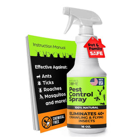 Nature's Dome Pest Control Spray 16oz bottle for quick indoor and outdoor pest relief.