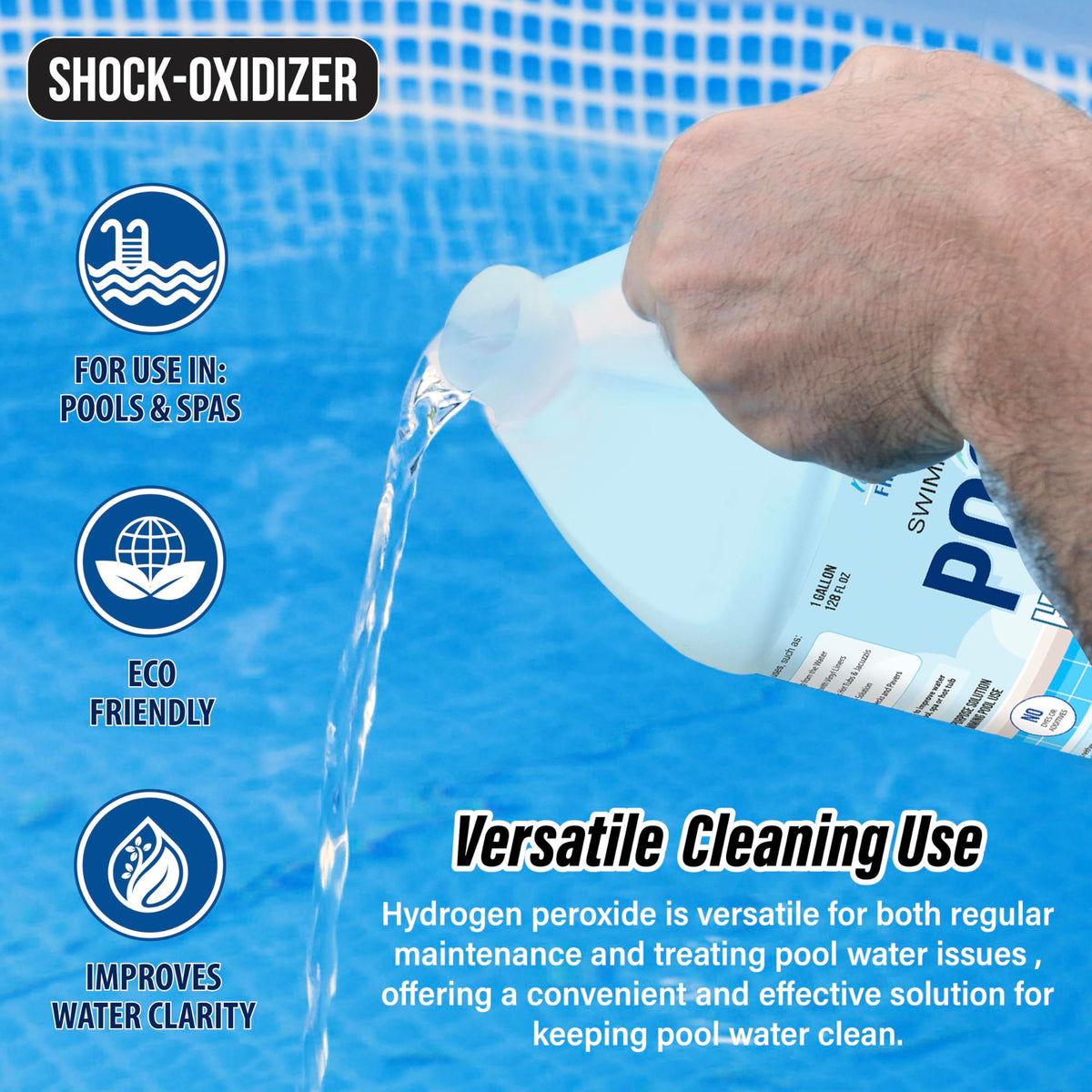 Nature's Freedom precise cap for controlled release of oxidizer