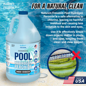 Nature's Freedom non-chlorine shock oxidizer for safer pool sanitization