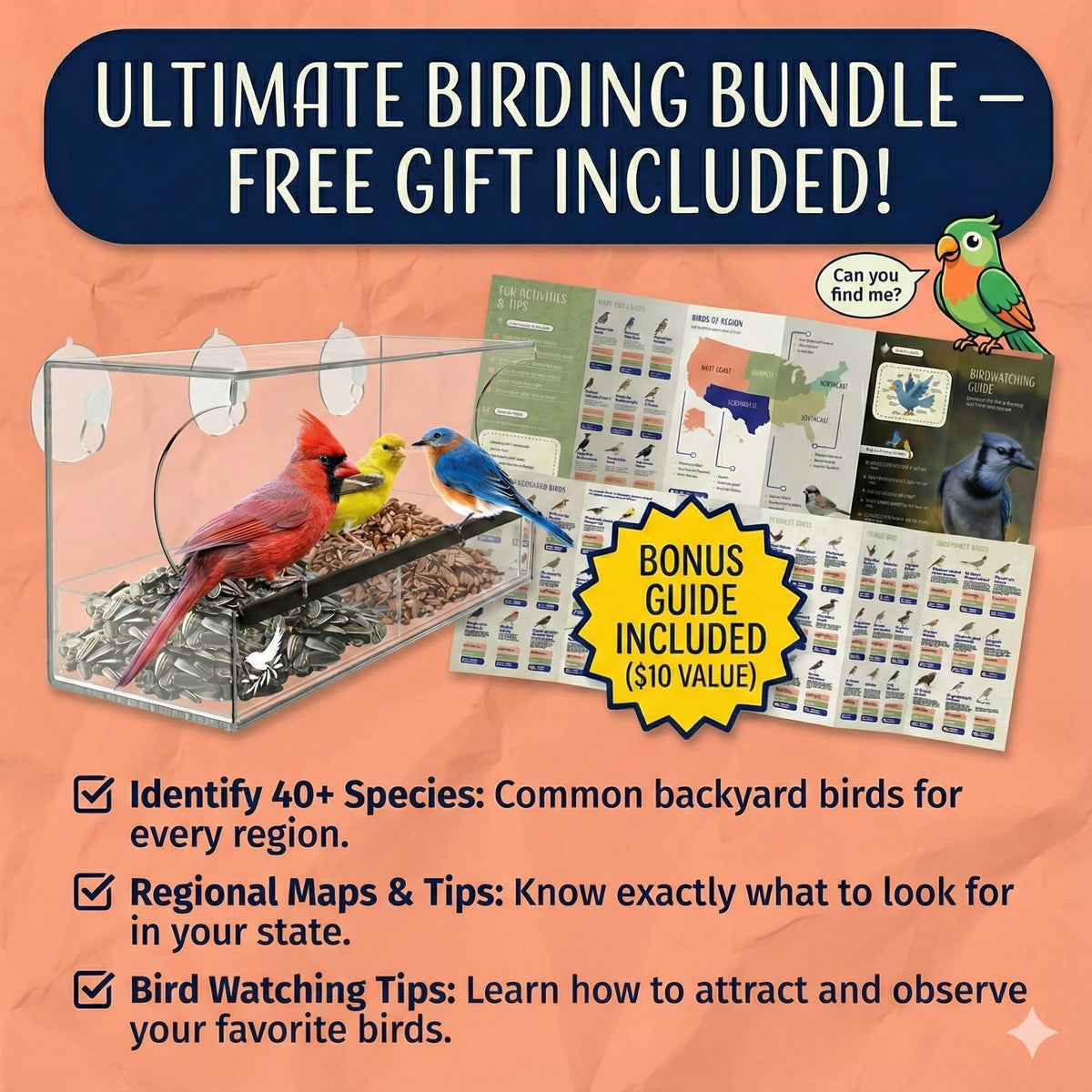 Lifetime guarantee and VIP support included with Nature's Hangout feeder