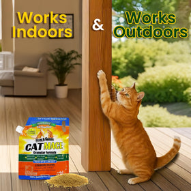 Nature's MACE all-season deterrent works indoors and outdoors on plants and garden areas.