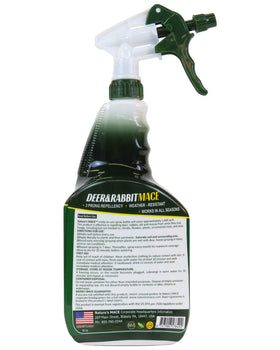 Nature's MACE spray being applied to plants to form a protective barrier.