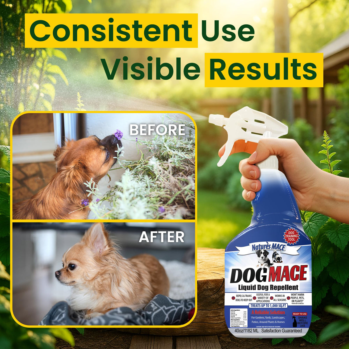 USA-made Nature’s MACE bottle label indicating quality and safety.