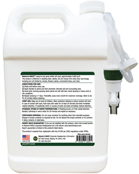 Nature's MACE label close-up showing mint-based deterrent formula