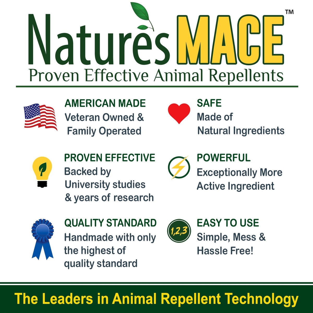 Nature's MACE Snake Mace pet safe use as directed for outdoor environments