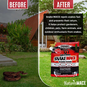 Nature's MACE Snake Mace rain safe formula maintains protection between applications