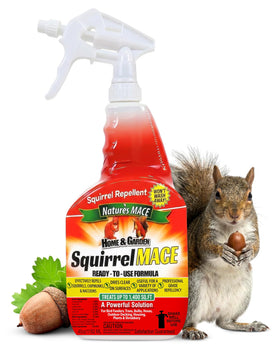 Nature's MACE Squirrel Mace bottle for outdoor garden protection