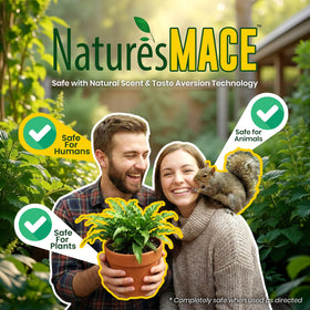 Nature's MACE Squirrel Mace used on fruit trees for deterrence