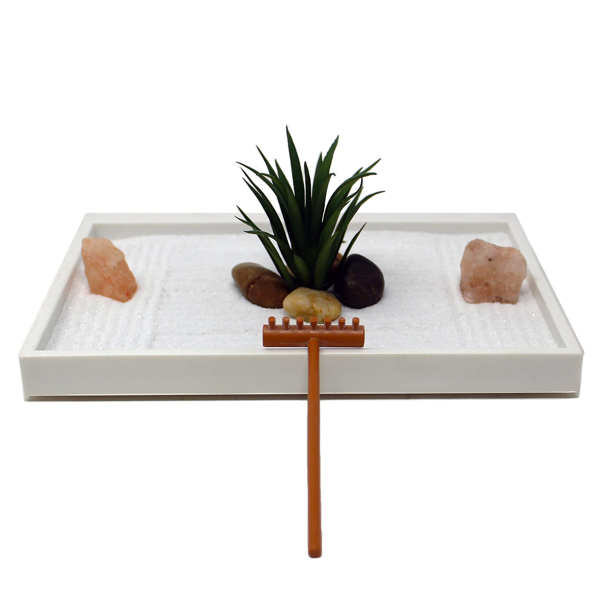 Nature's Mark zen garden rake used to shape sand for focus moments.