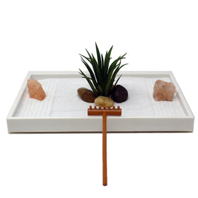 Nature's Mark zen garden rake used to shape sand for focus moments.