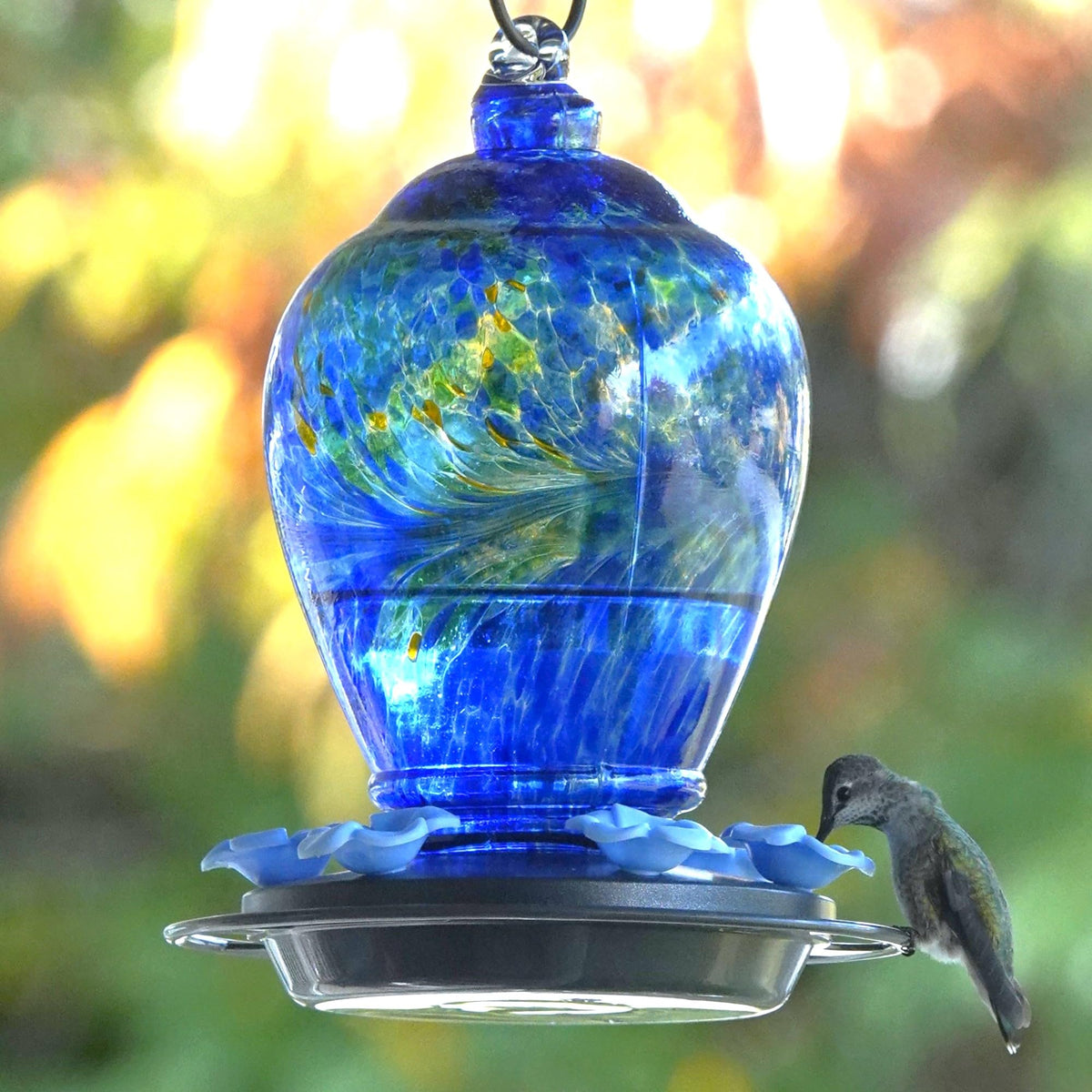 Close-up of gravity spring rain glass pattern highlighting artisanal craftsmanship.