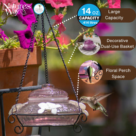 Nature's Way ANTHF1 wide opening simplifies filling and cleaning for busy feeders.