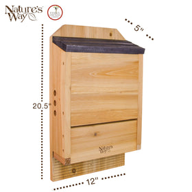 Nature's Way CWH6 landing kerfs detail highlights easy entrance for bats at dusk.
