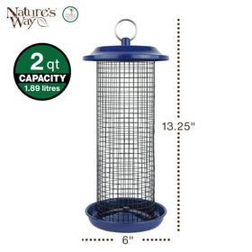 Nature's Way easy-cling mesh feeder supports 360-degree feeding for clinging species