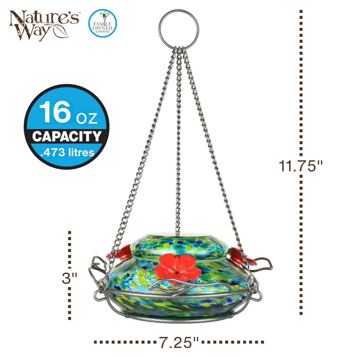 Nature's Way GHF7 decorative leaf perches invite perching during feeding.